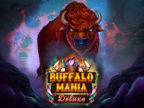Buffalo Mania Deluxe logo by Light & Wonder rewards-casino