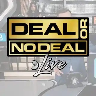 Official Live Dealer logo: Deal or No Deal Live by Evolution at rewards-casino