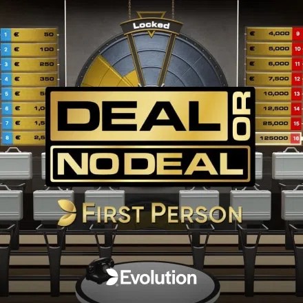 Table Games logo of First Person Deal or No Deal from Evolution at rewards-casino
