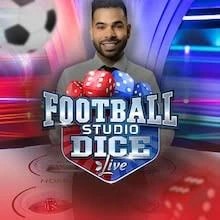 Football Studio Dice logo by Evolution at rewards-casino