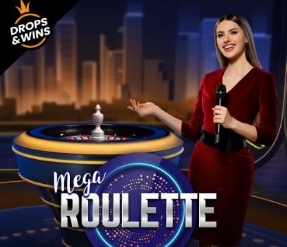 Live Dealer logo of Mega Roulette from Pragmatic Play at rewards-casino