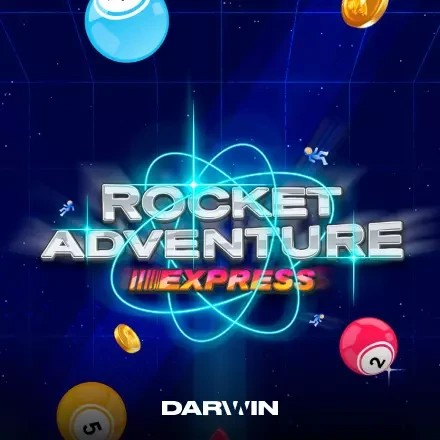 Rocket Adventure Express logo – Lottery by Darwin Gaming at rewards-casino