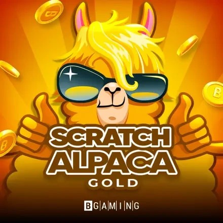 Scratch Alpaca Gold logo by BGAMING at rewards-casino