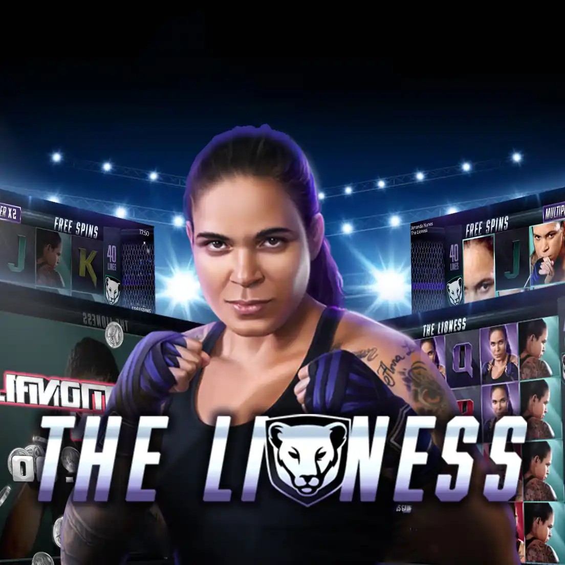 The Lioness slot logo by MGA Games at rewards-casino
