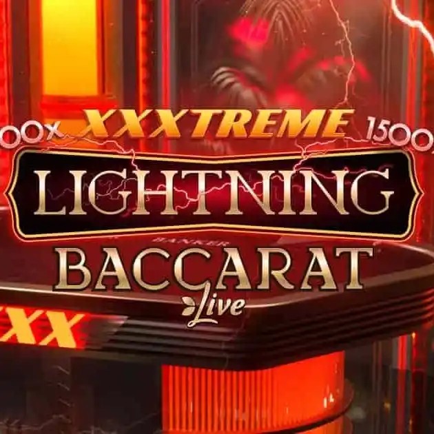 XXXtreme Lightning Baccarat slot visual from Evolution available on rewards-casino.de
